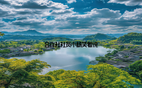 合作社社员小杨笑着说